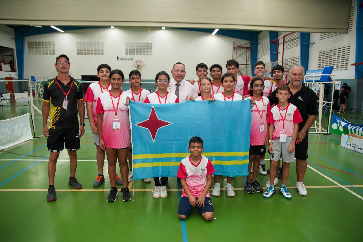 Aruba hosts CAREBACO Junior 2024 Badminton Tournament