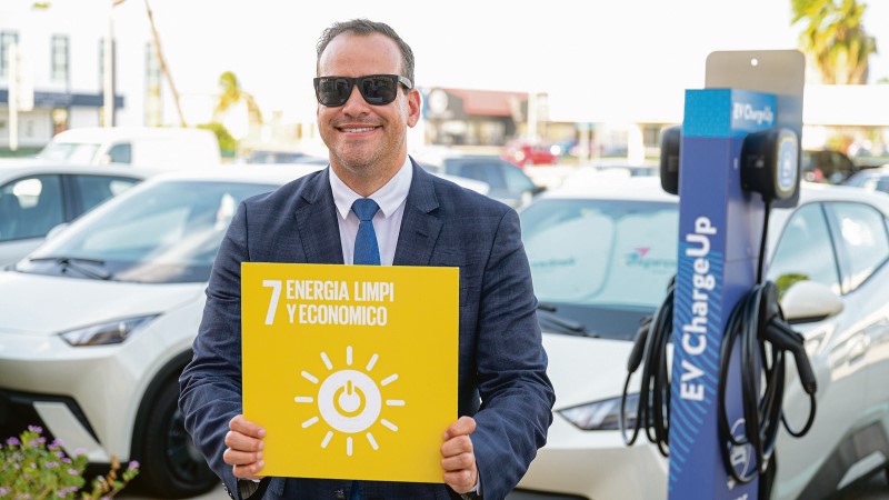 Electric vehicle charging station in Aruba