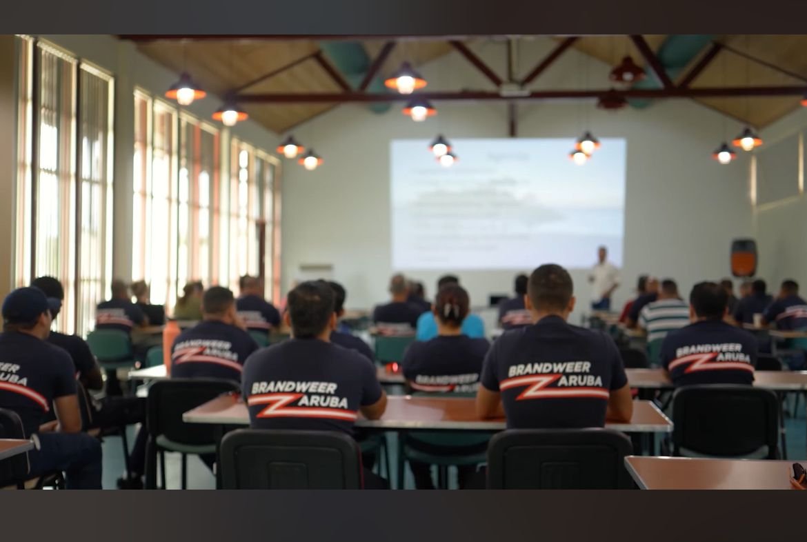 Fire trucks and equipment at the renovated Post Sierra fire station
