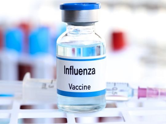 Seniors in Aruba receiving their free flu vaccine