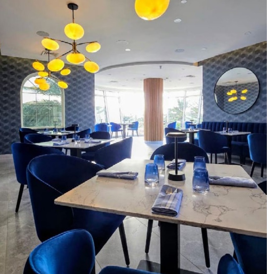 Bright and vibrant BarTapas restaurant in Divi Village Resort