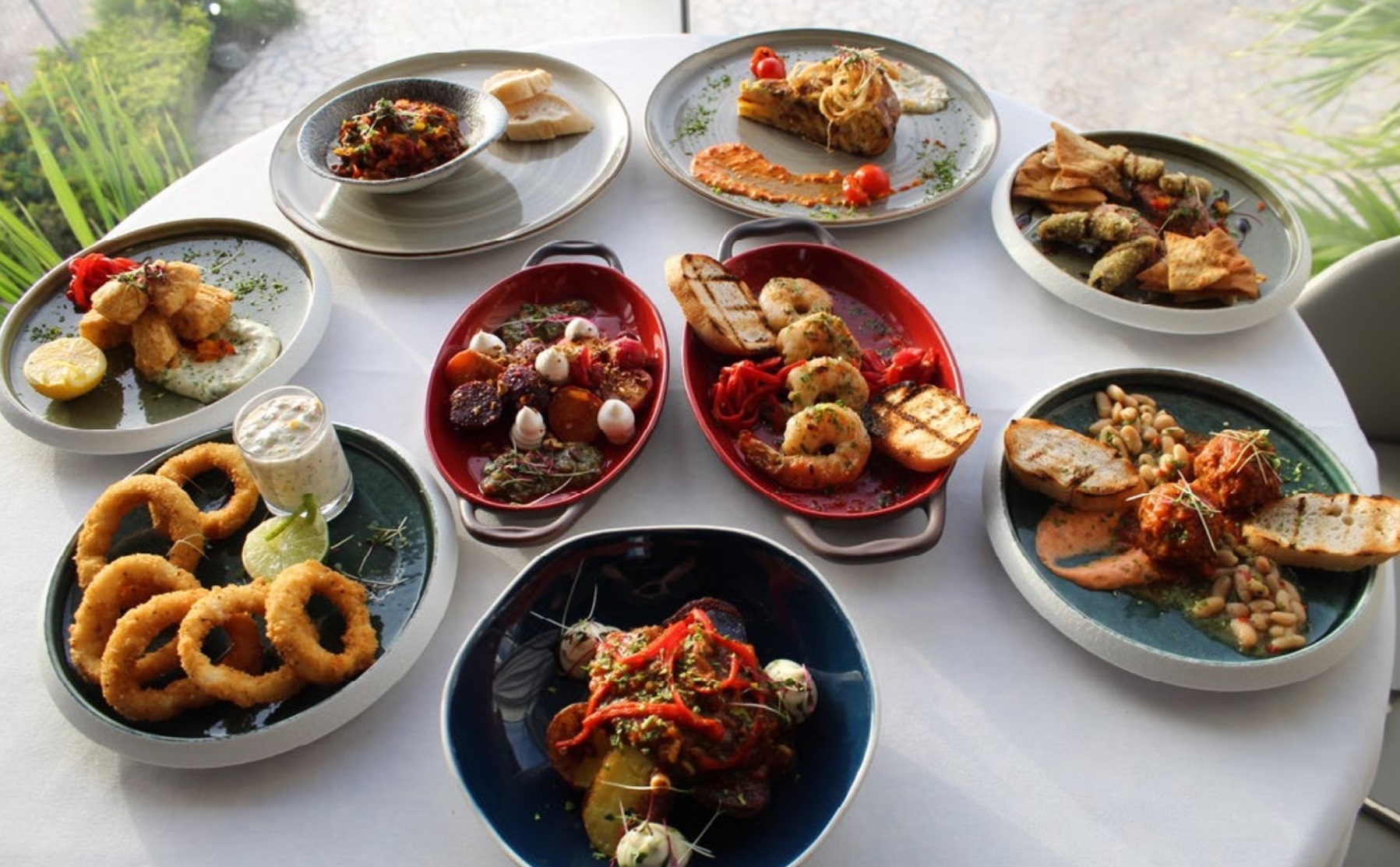 A variety of small plates served at BarTapas in Aruba