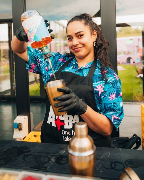 Cocktail party in summer festival