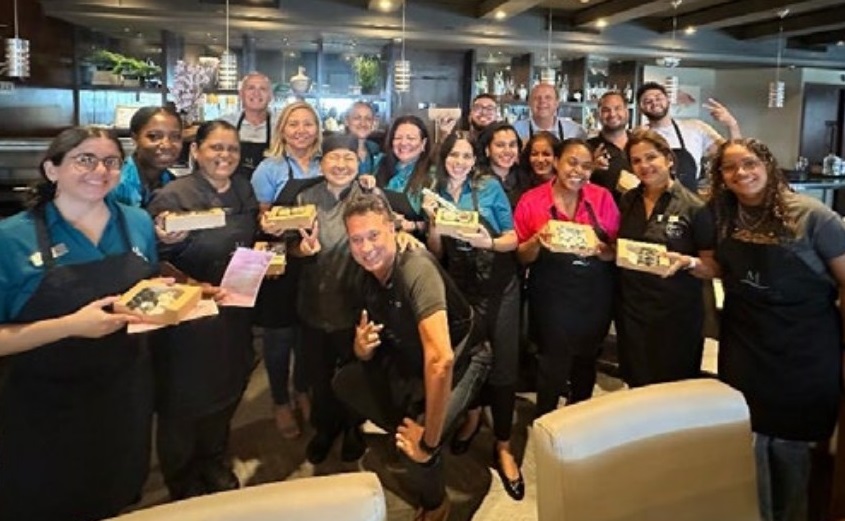 Exclusive sushi menu created for Manchebo staff appreciation