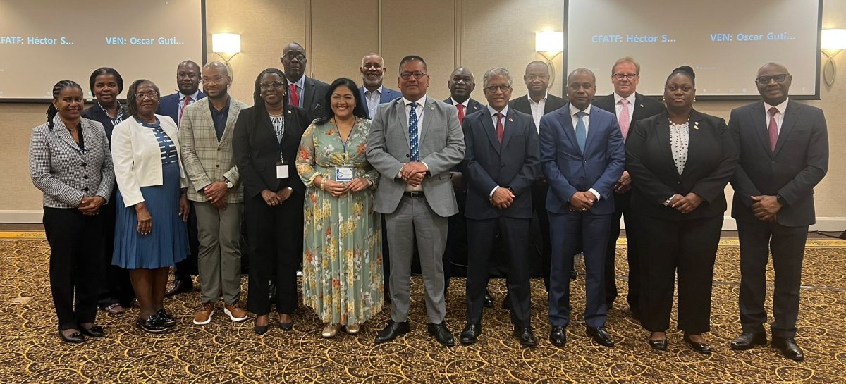 U.S. and Caribbean flags symbolizing partnership in financial security