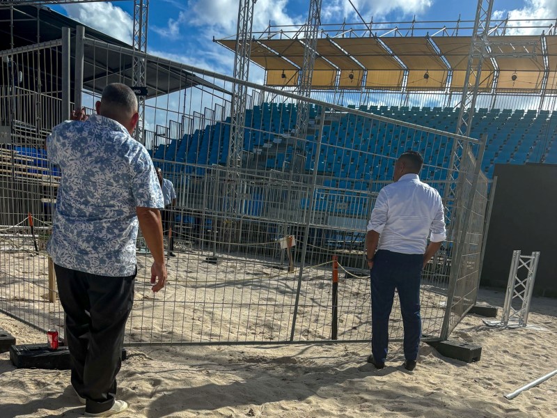 Bushiri Beach event setup