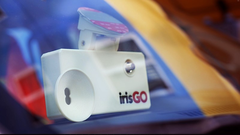 A vehicle equipped with IrisGO technology scans Aruba’s roads for maintenance needs.