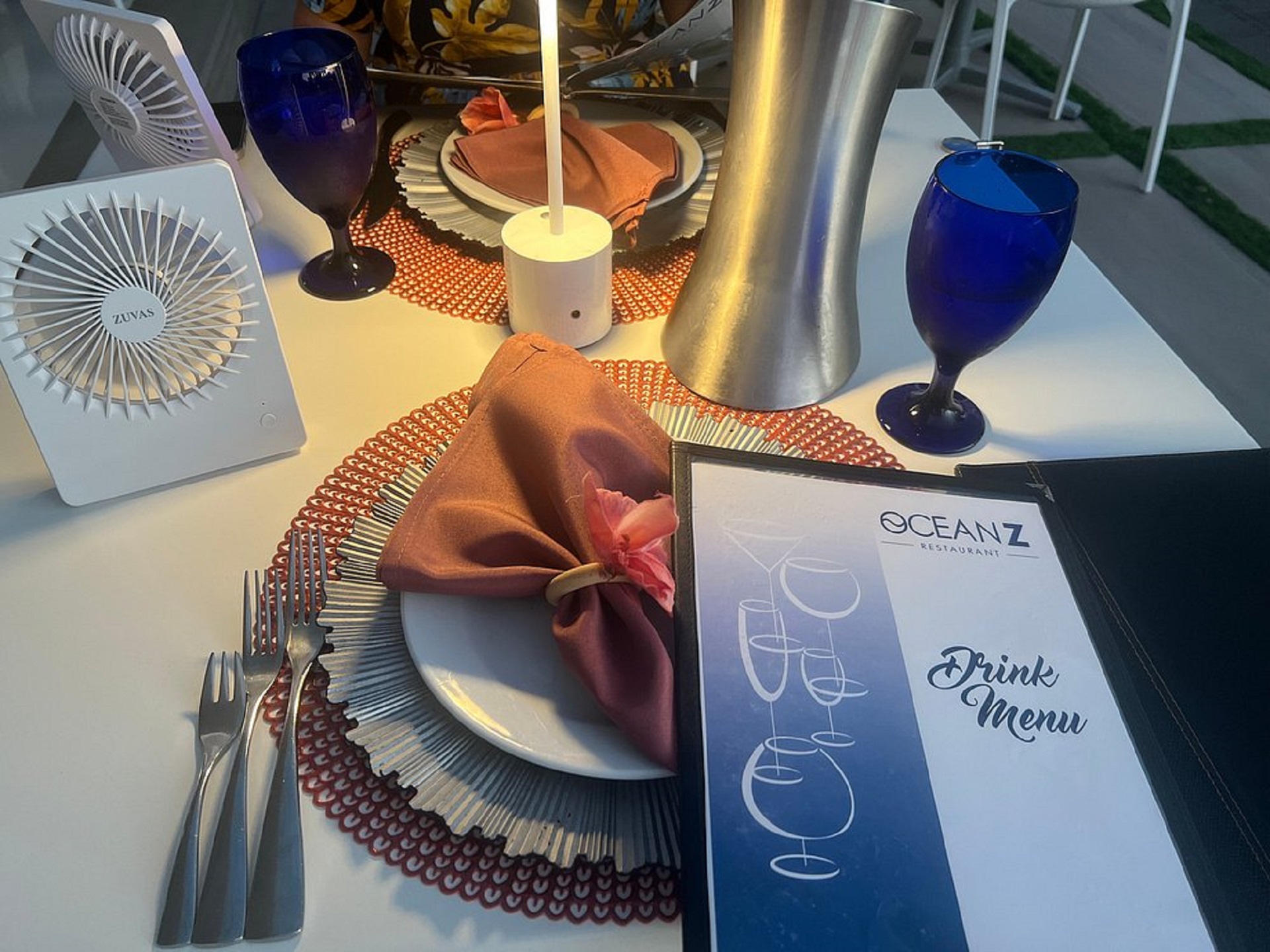 Ocean Z restaurant menu