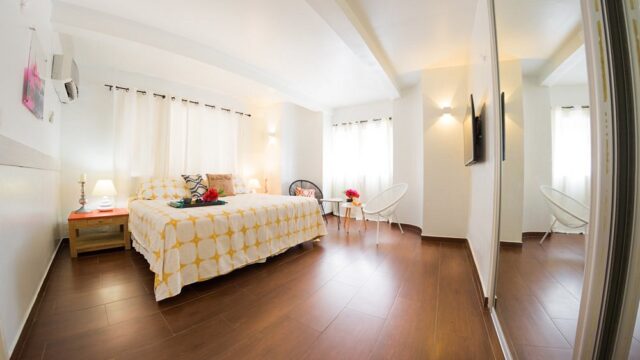 modern hotel aruba bedroom