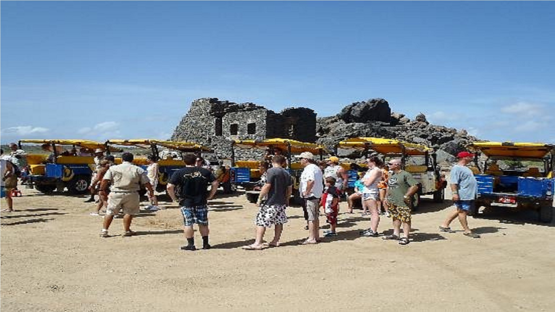 ABC Tours stop at gold mine ruins