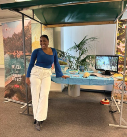 Aruba Tourism Authority booth showcasing travel deals at Consumer Fair