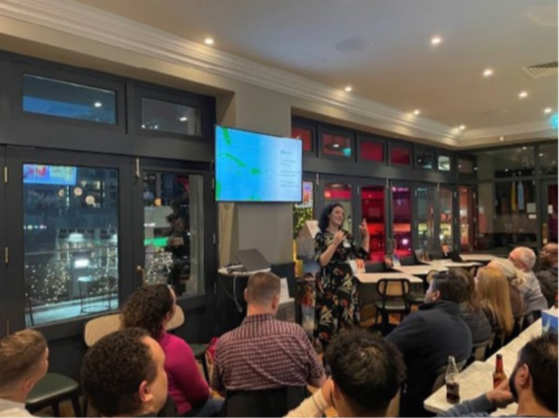 Aruba representatives showcasing tourism achievements at the United Nations.