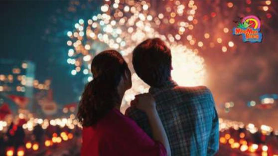Guests enjoying a 4-course dinner at MooMba Beach on New Year’s Eve