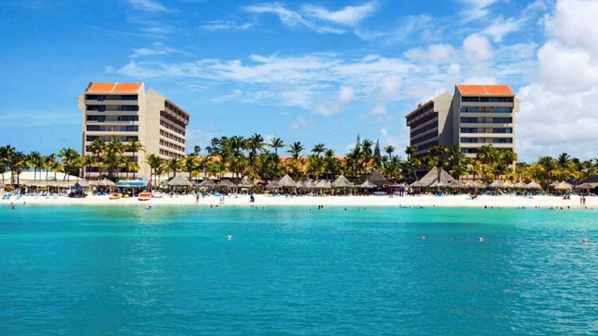Stunning oceanfront view from Barceló Aruba’s luxury Resort