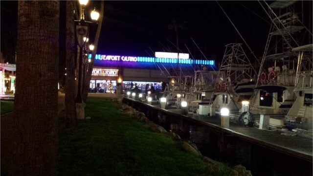 wind creek seaport casino night view