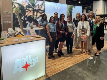 Aruba team engaging with travel agents at Major Travel’s 50th Anniversary event in London