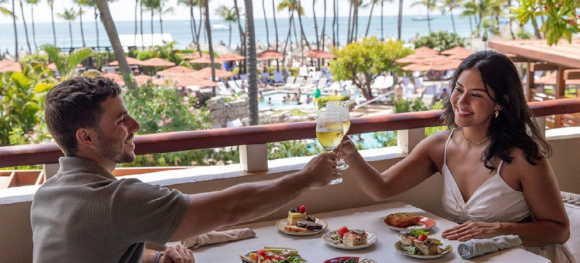 Hyatt Regency Aruba poolside cabana overlooking the turquoise waters of Palm Beach.