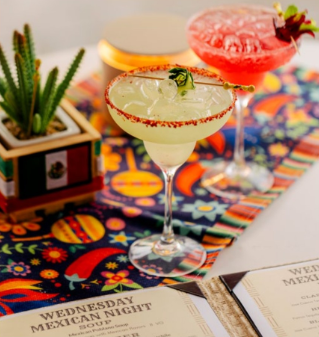 Live mariachi band performing at Manchebo Beach Resort's Mexican Night