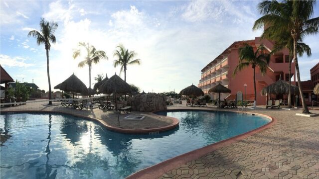 Paradise Beach Villas pool view