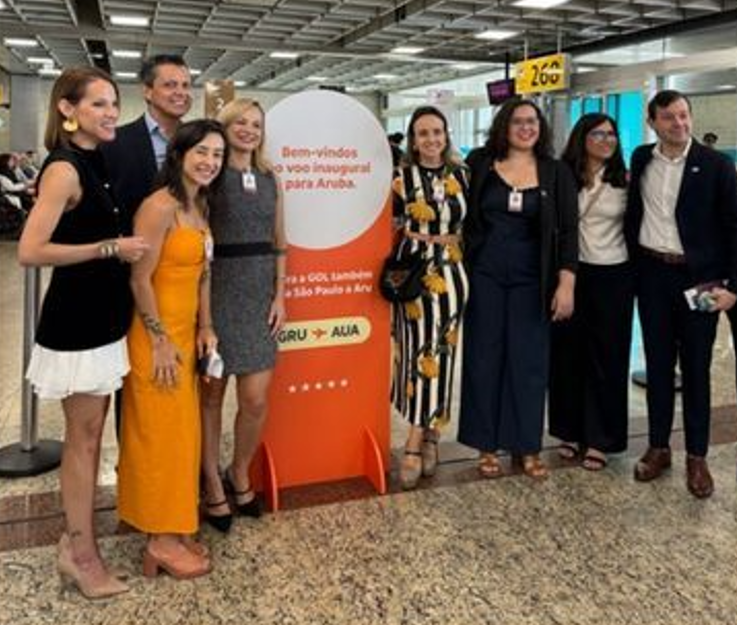 Aruba officials and Brazilian partners