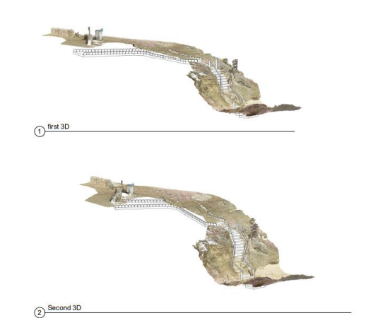 Upgraded railings at Fuente in Parke Nacional Arikok