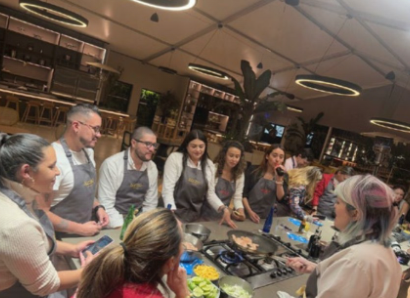 Aruba Tourism Authority hosts a culinary event for journalists in Colombia.