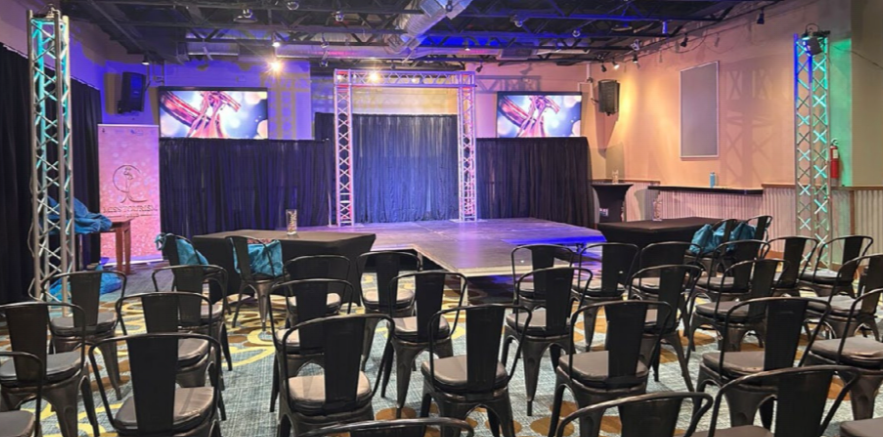 Elegant ballroom setup for events at Eagle Aruba Resort