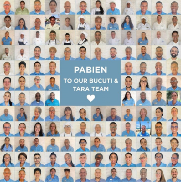 Bucuti & Tara Beach Resort team celebrates global Tripadvisor award in Aruba