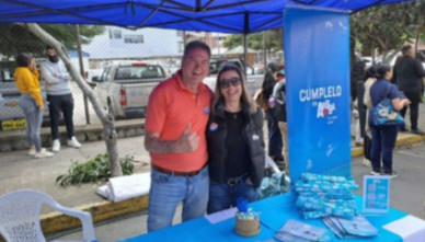 Aruba Tourism booth at Eurofest Quito during Europe Month