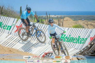 Boardwalk Aruba cycling team riding in 12-hour mountain bike relay