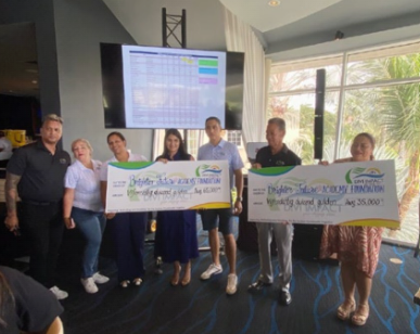 Golfers playing at Divi Links during the Alex Nieuwmeyer Memorial Golf Tournament