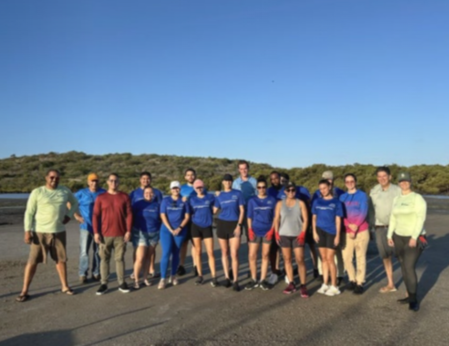 Bucuti & Tara Resort Aruba team and ACF volunteers restoring mangroves at Spanish Lagoon