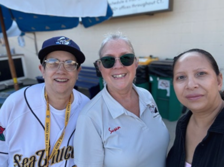 Luxury travel advisors participating in Aruba-themed glassblowing workshop