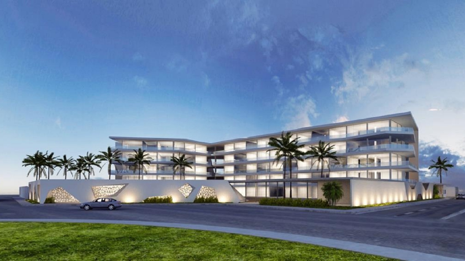 Luxury condos at L’Aquila Residences overlooking Eagle Beach Aruba