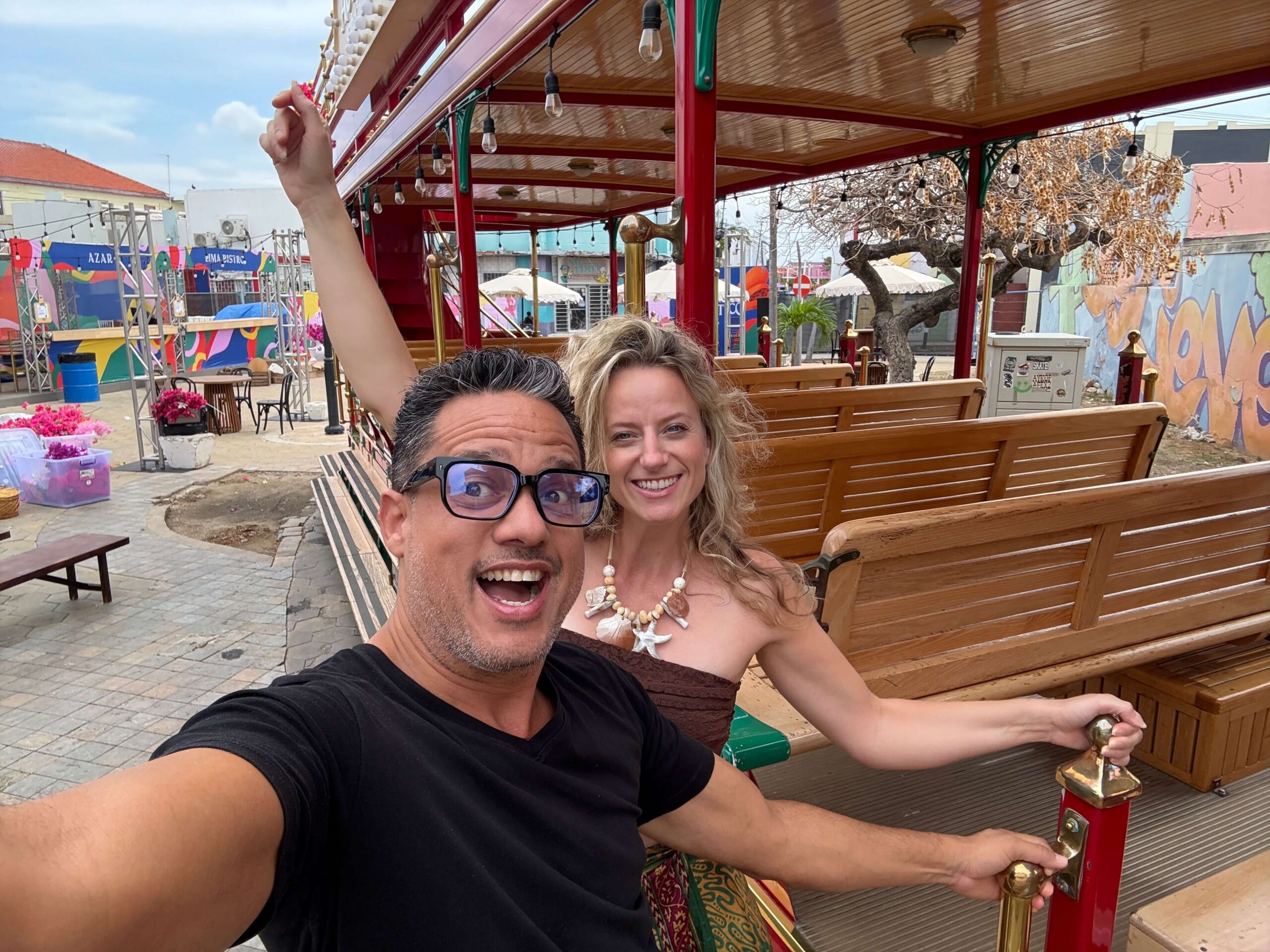 JZ Realty Aruba partners exploring Oranjestad cultural district