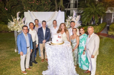 Executive Chef Cristiano Guidetti presenting anniversary dishes at Aruba Marriott