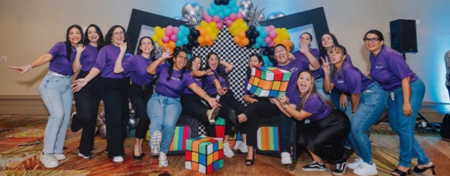 Aruba Marriott associates visiting Imeldahof during community celebration