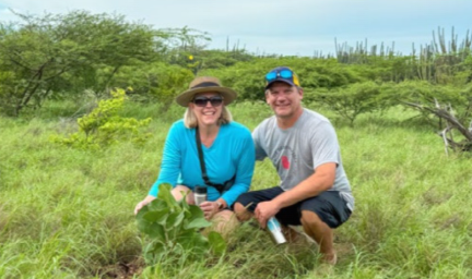 Locally crafted ceramics used at Terra to reflect Aruba’s landscapes