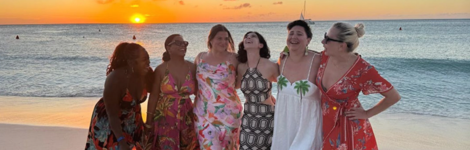 Sunset farewell dinner at Passions on the Beach in Aruba