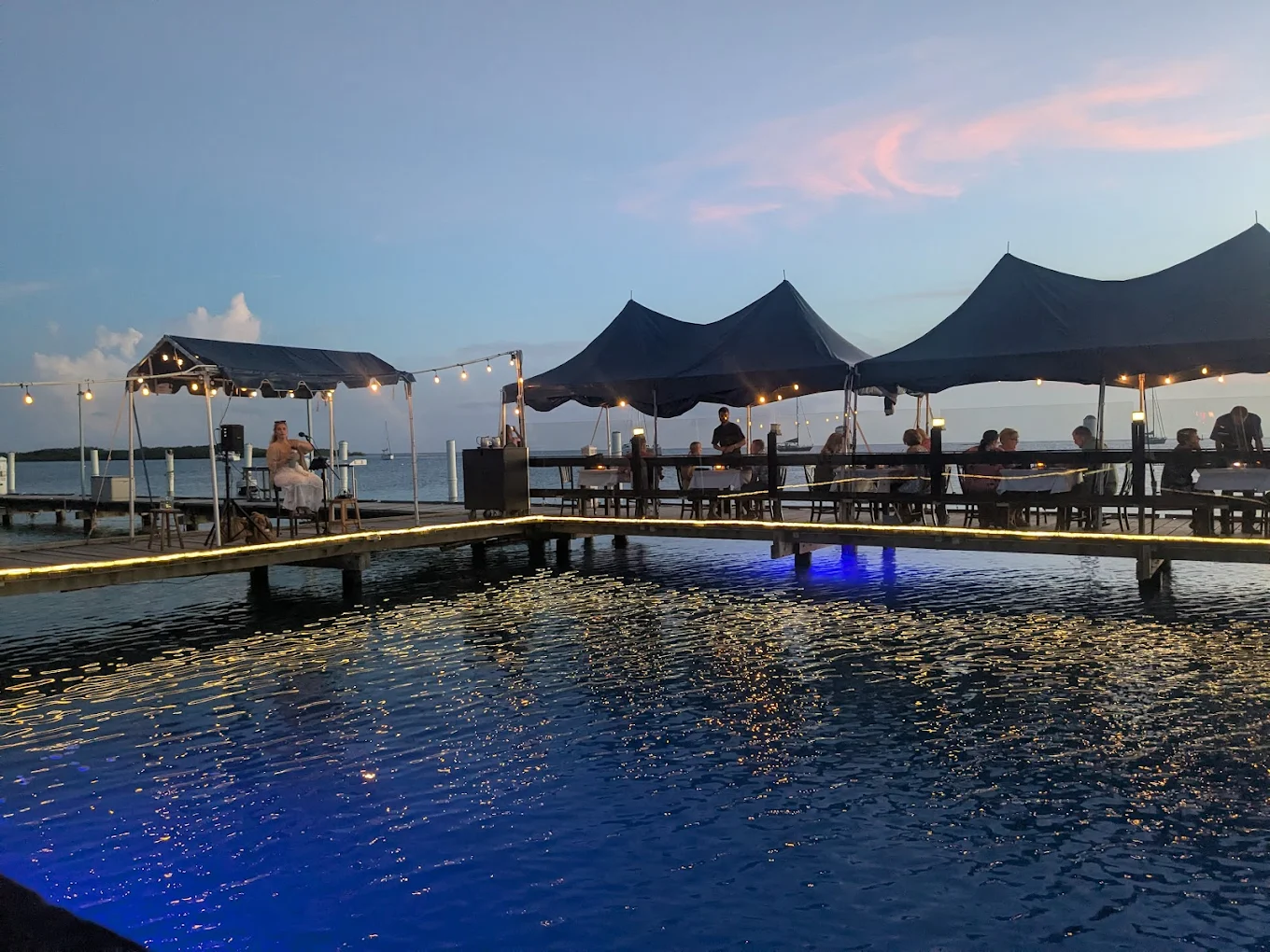 Romantic Overwater Tables at Pinchos Aruba