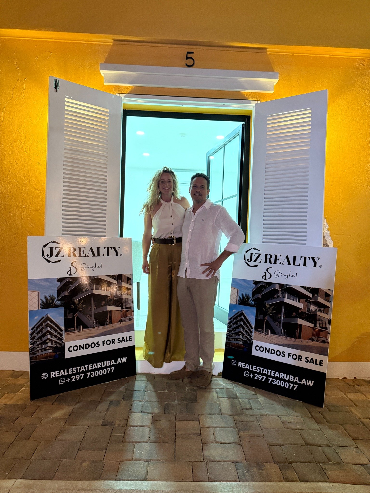 Bianca and Jorge Opening JZ realty downtown