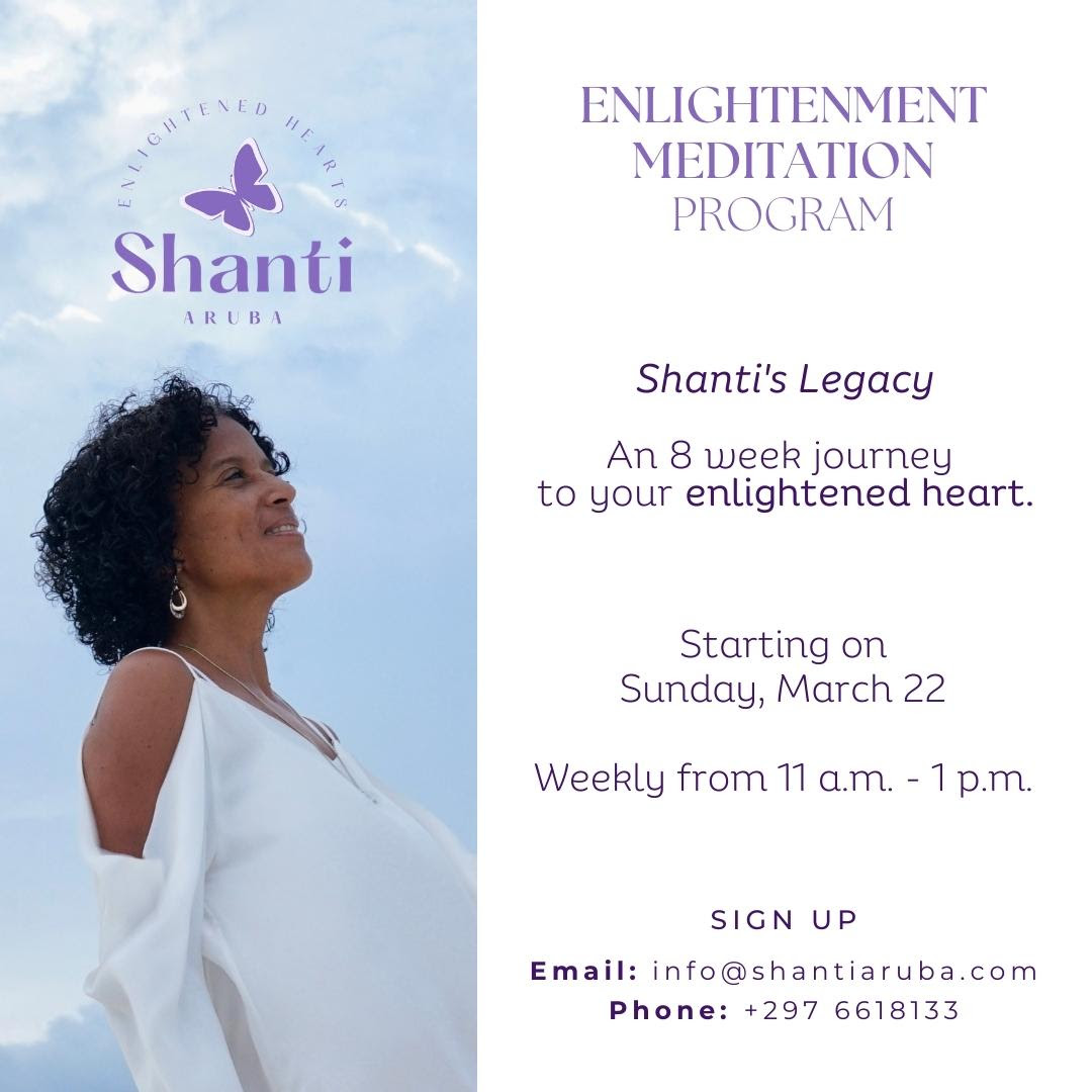 8 Week Enlightenment Meditation Journey in Aruba Begins March 22