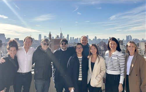 Boardwalk Boutique Hotel Aruba team with travel media and industry professionals